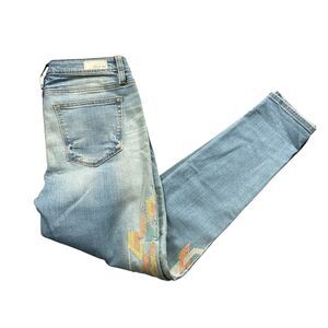 Miss Me 29 Aztec Design Ankle Skinny Jeans Cotton Blend